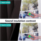 NICETOWN Cold Blocking 100% Blackout Curtains, Durable Black Lined Blackout - Image 4