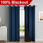 NICETOWN Blackout Room Warming Curtains 80 inches Long, Full Light Blocking - Image 2