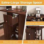 Wall-Mounted Folding Dining Set, Smart Sideboard - Image 4