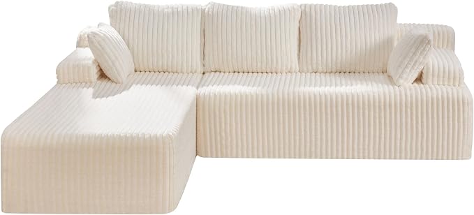 Modular Sectional Sofa Couches L-Shape Couch 3 Seat Modular Sofa Memory Foam - Image 8