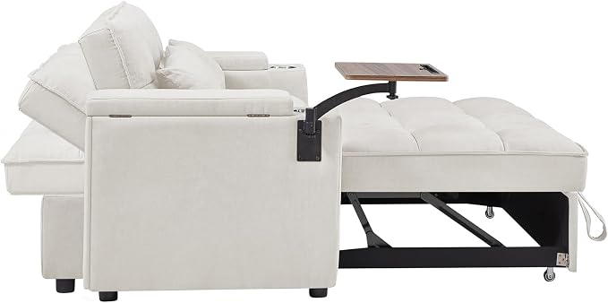 hansones 65'' Convertible Sleeper Sofa Bed - Image 6