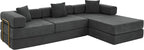 HANXIN 108" Modular Sectional Sofa, Futon Convertible Sofa Bed, Oversized - Image 8