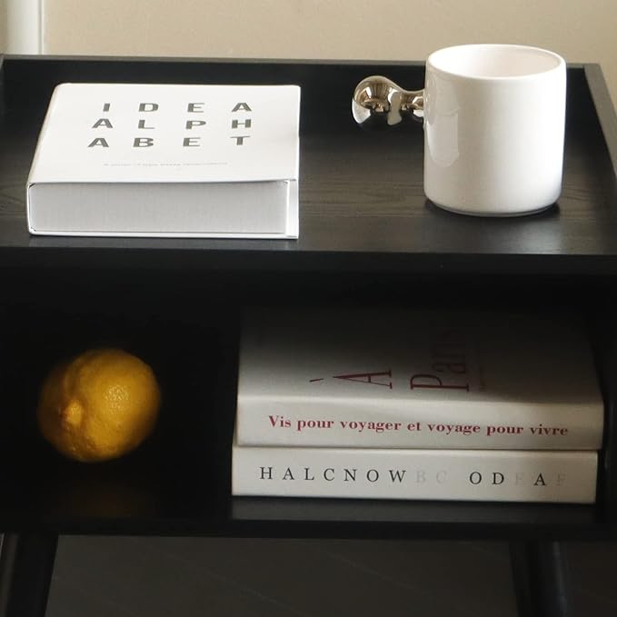 MaxSmeo Nightstand, Mid Century Modern Side Table Bedroom - Image 7