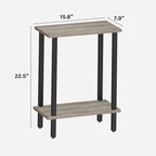 TUTOTAK Small Side Table, Narrow End Table, Skinny Sofa Table, Slim Nightstand - Image 3