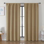 Simplebrand Ava Taupe Blackout Curtains by Simplebrand