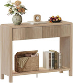 FATORRI Console Sofa Table, Wooden Entryway Table by FATORRI