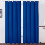 Blackout Curtains 52 x 120 Inch Long Royal Blue Curtains Set of 2 Panels Room by Lemomo
