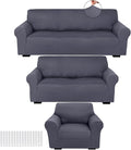 Peryiter 3 Pcs Couch and Loveseat Covers Set Sofa Cover by Peryiter