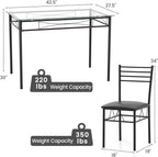 NAFORT 5-Piece Dining Table Set - Image 7