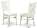 East West Furniture NDVA3-LWH-W 3 Piece Modern Dining Table Set Contains a - Image 4