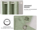 MIULEE 100% Blackout Linen Curtains - Image 4