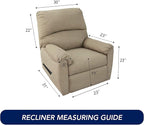 PureFit Stretc Recliner Chair Covers Fleece Soft Couch Covers - Image 6