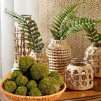 USMOLA 18-Piece Moss Balls Set - 6 Large 3.2" & 12 Small 2" Artificial Moss Decor for Bowls, Vases | Handmade Natural-Look Decorative Filler Balls for Home Centerpieces, Tabletop Decor (Sunlit Green) - Image 4
