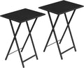 HOOBRO Folding TV Tray Tables, Industrial Snack Desk by HOOBRO