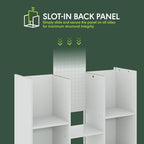 Furinno LUDER Book Shelf, 11-Cube Bookshelf, Reversible Bookcase, 9.4 x 29.1 x - Image 9