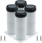 Set of 4 Adjustable Furniture Legs 8 Inch, Stainless Steel Furniture Legs by Kyuionty