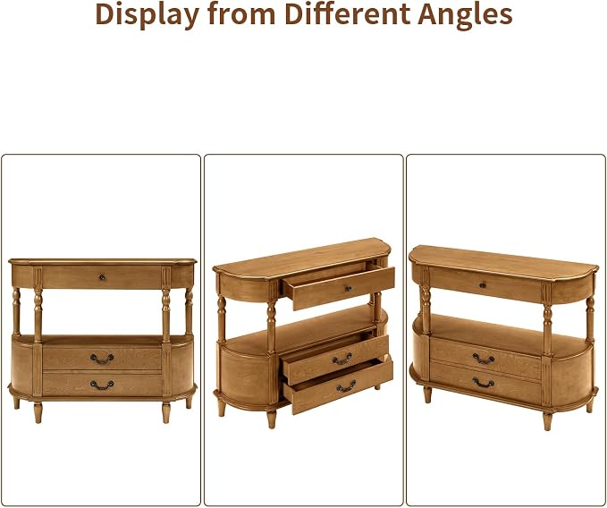 Retro Curved Console Table - Image 9