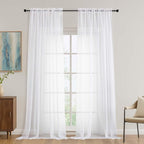 White Bedroom Curtains 96 Length by OVZME