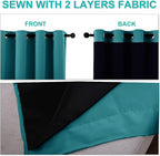 NICETOWN Full Shading Curtains 90 inches Long 2 Panels Set - Image 5