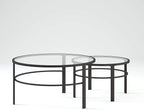 Henn&Hart Round Nested Coffee Table in Blackened Bronze, Coffee Table coffee - Image 14