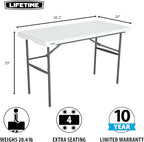 LIFETIME 280478 Commercial Nesting Folding Table - Image 3