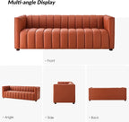 HULALA HOME 83" Genuine Leather Sofa - Image 5