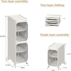 2-Tier Narrow Storage Cabinet, Slim Bathroom Storage Cabinet - Image 2