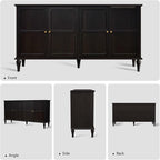 ARTPOWER 58'' Mid-Century Modern Buffet Storage Cabinet - Image 2