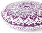 Mandala Floor Pillow Cover Meditation Cushion Seating Throw Hippie Round - Image 2