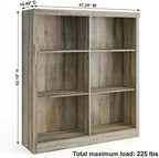 GarveeHome 6 Cube Storage Organizer, 53 Inch Tall Bookcase - Image 2