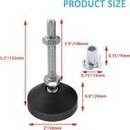 Luomorgo 4 Pcs M8 Leveling Feet - Image 2