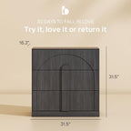 BELLEZE Bookcase with 3 Drawers, Modern Book Shelf with Wide Wooden Handle - Image 2