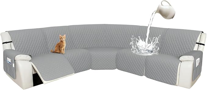 Arfntevss Recliner Sectional Couch Covers 1OO% Waterproof L Shape Sofa Cover by Arfntevss