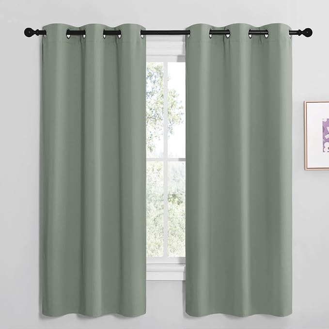 NICETOWN Sage Green Room Darkening Curtains by NICETOWN