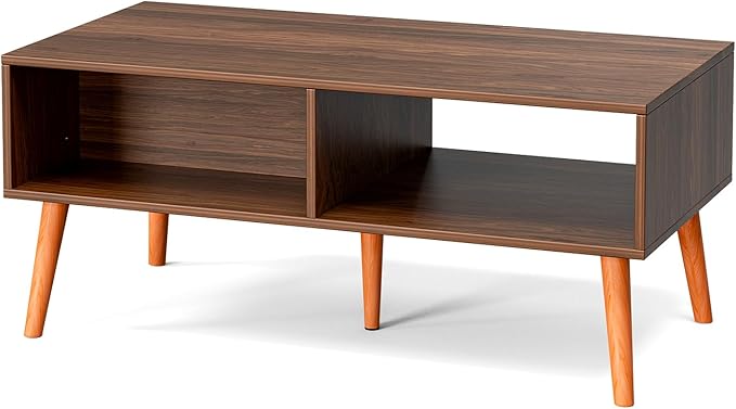 ZttRiee Coffee Table with Storage, Boho Dining Table with Rattan Drawer and - Image 7