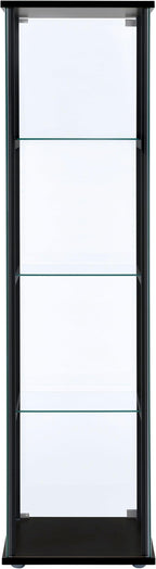 Coaster Home Furnishings Cyclamen 64-inch 5-Tier Clear Tempered Glass Curio - Image 7