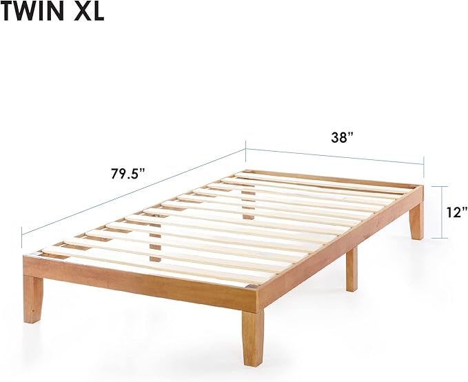 Mellow Naturalista Classic 12 Inch Solid Wood Platform Bed - Image 2