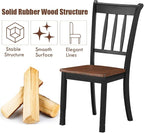 Giantex Wood Dining Chairs Set of 4, Armless Kitchen Chairs w/Solid Rubber Wood - Image 7