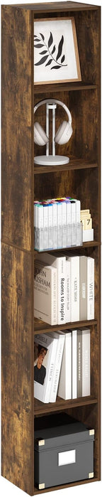 Furinno LUDER Book Shelf, 6-Tier Tall Modern Bookshelf, Bookcase by Furinno-FitsYourSpaceFitsYourBudget