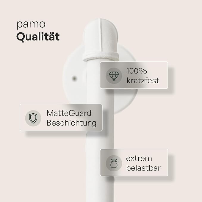 pamo Industrial Pipe Clothing Rack White Metal - Image 3