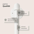 pamo Industrial Pipe Clothing Rack White Metal - Image 3