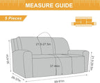 Genina Recliner Cover Stretch Couch Covers, Sofa slipcover - Image 5