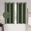 MIULEE 100% Blackout Linen Curtains by MIULEE