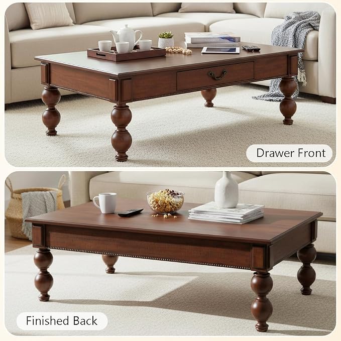 Retro Traditional Coffee Table - Image 5