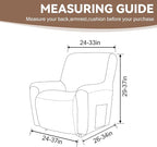 Cupuamon Recliner Chair Covers, Lazy Boy Recliner Covers Stretch Reclining - Image 2