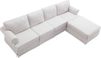 109.4" Fabric Upholstered Modular Sofa Collection, Modular Customizable - Image 9