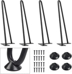 SMARTSTANDARD 12 Inch Heavy Duty Hairpin Furniture Legs, Metal Home DIY Projects by SMARTSTANDARD