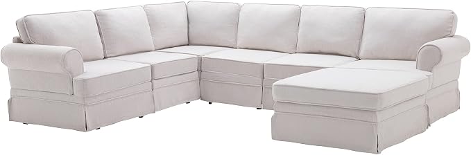 109.4" Fabric Upholstered Modular Sofa Collection, Modular Customizable - Image 4