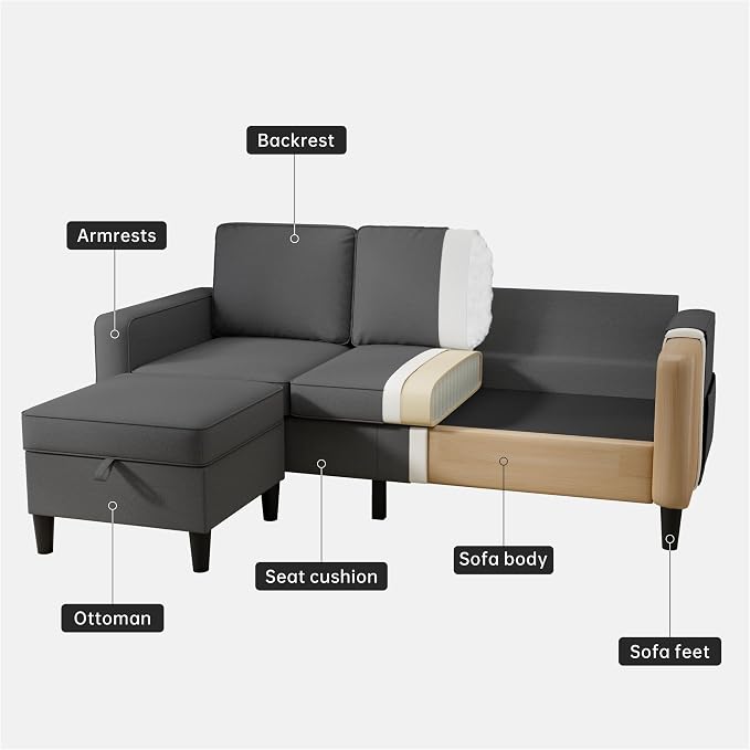Youmumeub Sectional Sofa and Couches - Image 6