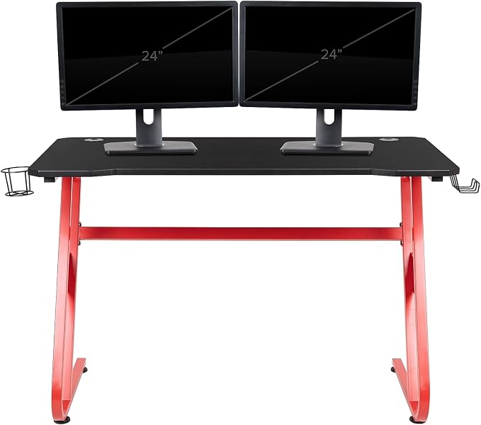 Flash Furniture Fisher Red Gaming Ergonomic Desk - Image 6